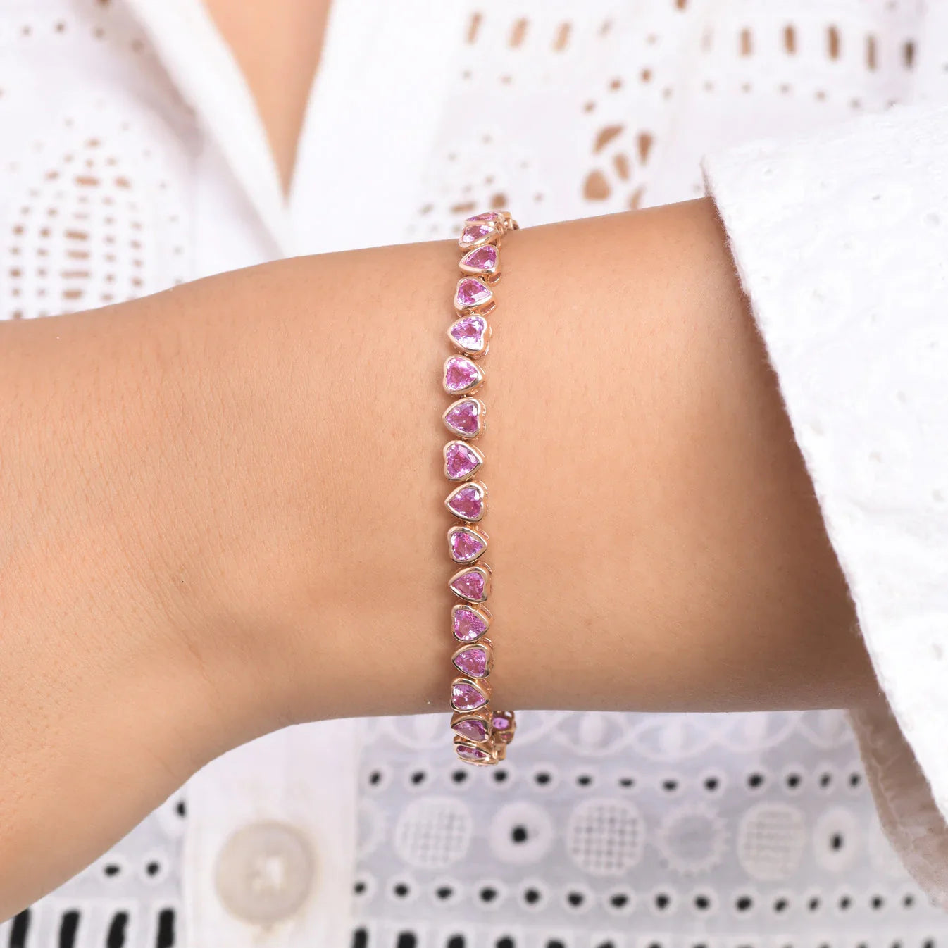 Heart Shape Bracelet - Diatoms