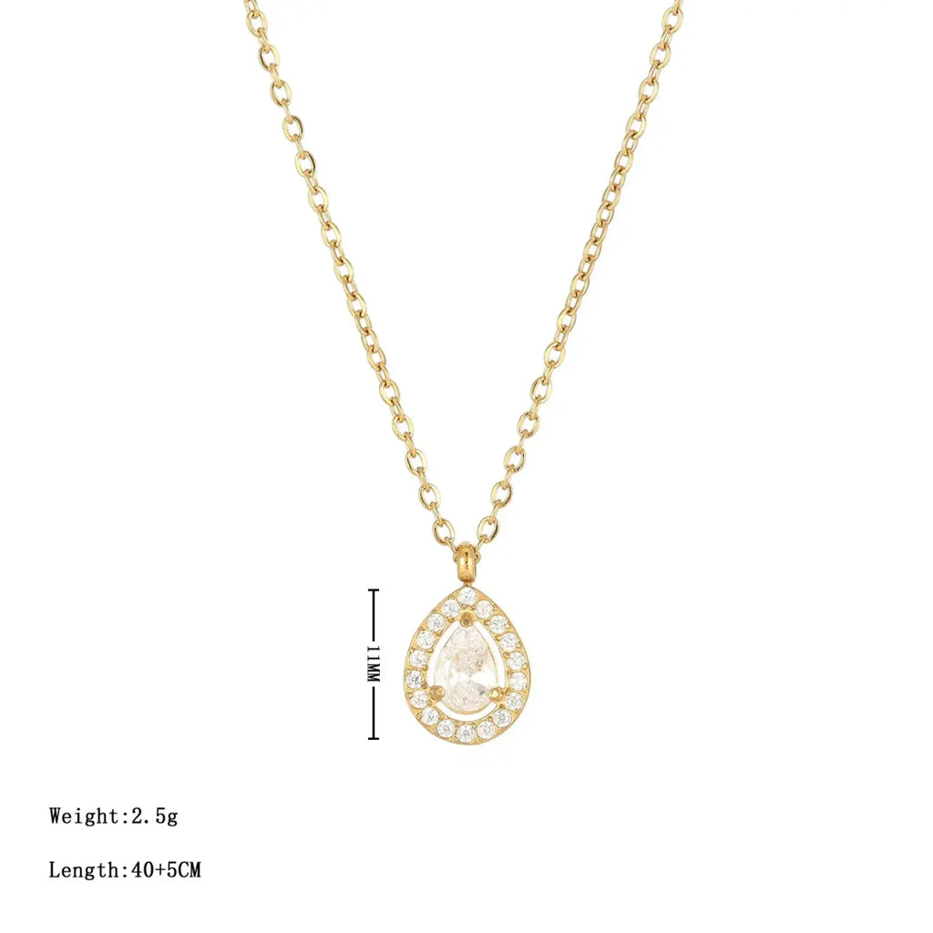 Water Droplets Diamond Necklace