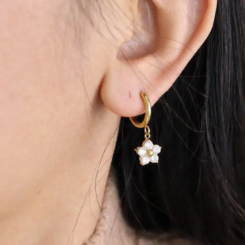 Classic Flower Drop Earrings