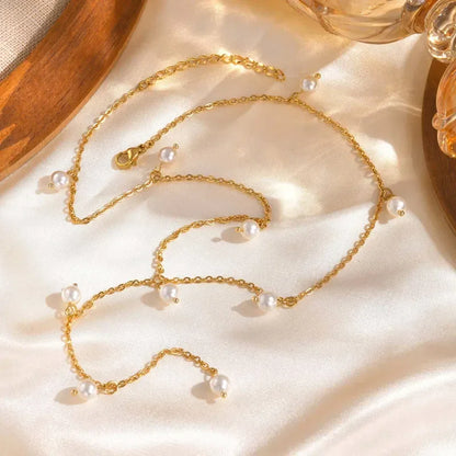 Diatoms Pearl Dew Pendant Necklace - Diatoms