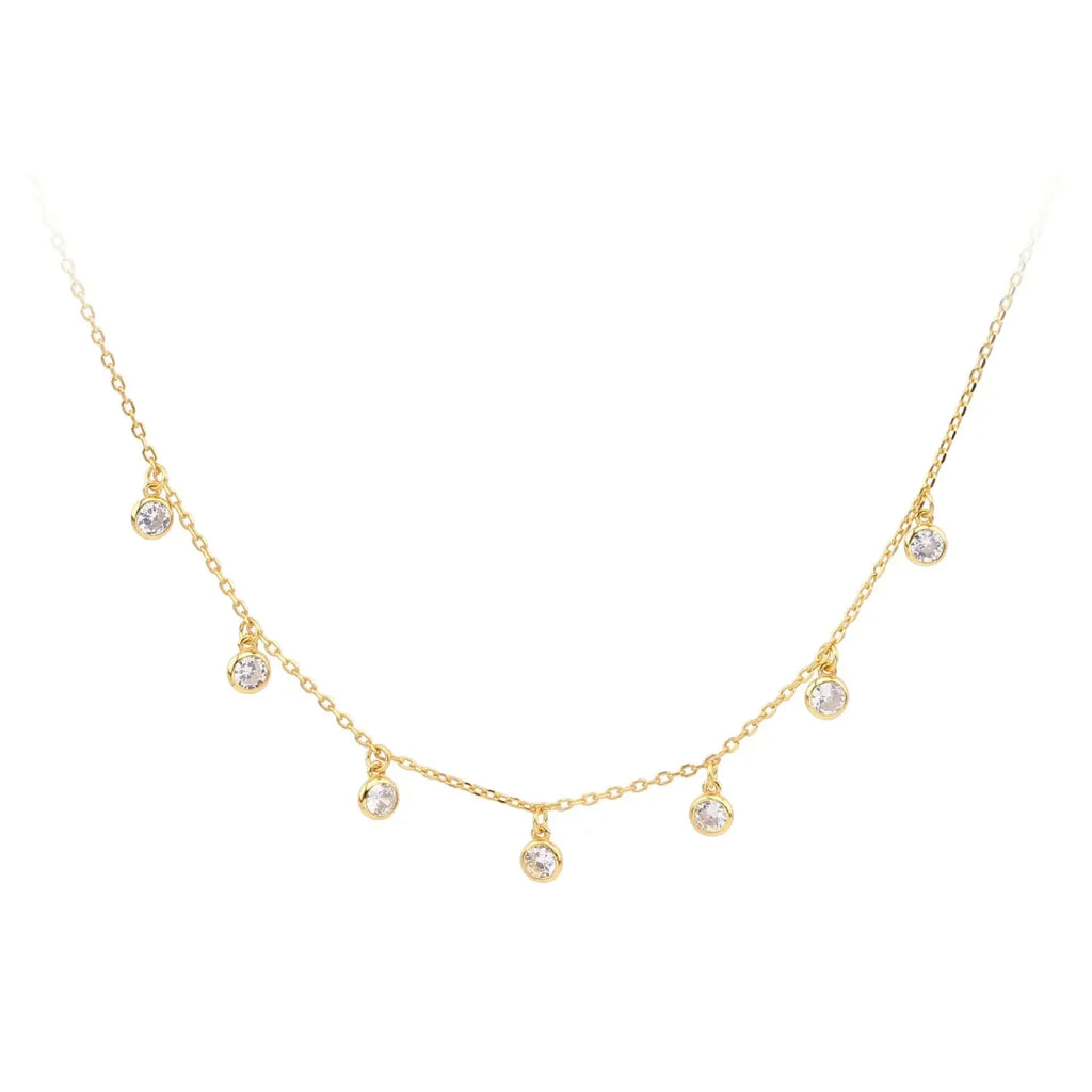 Luxe Multi Round Cubic Zirconia Necklace - Diatoms