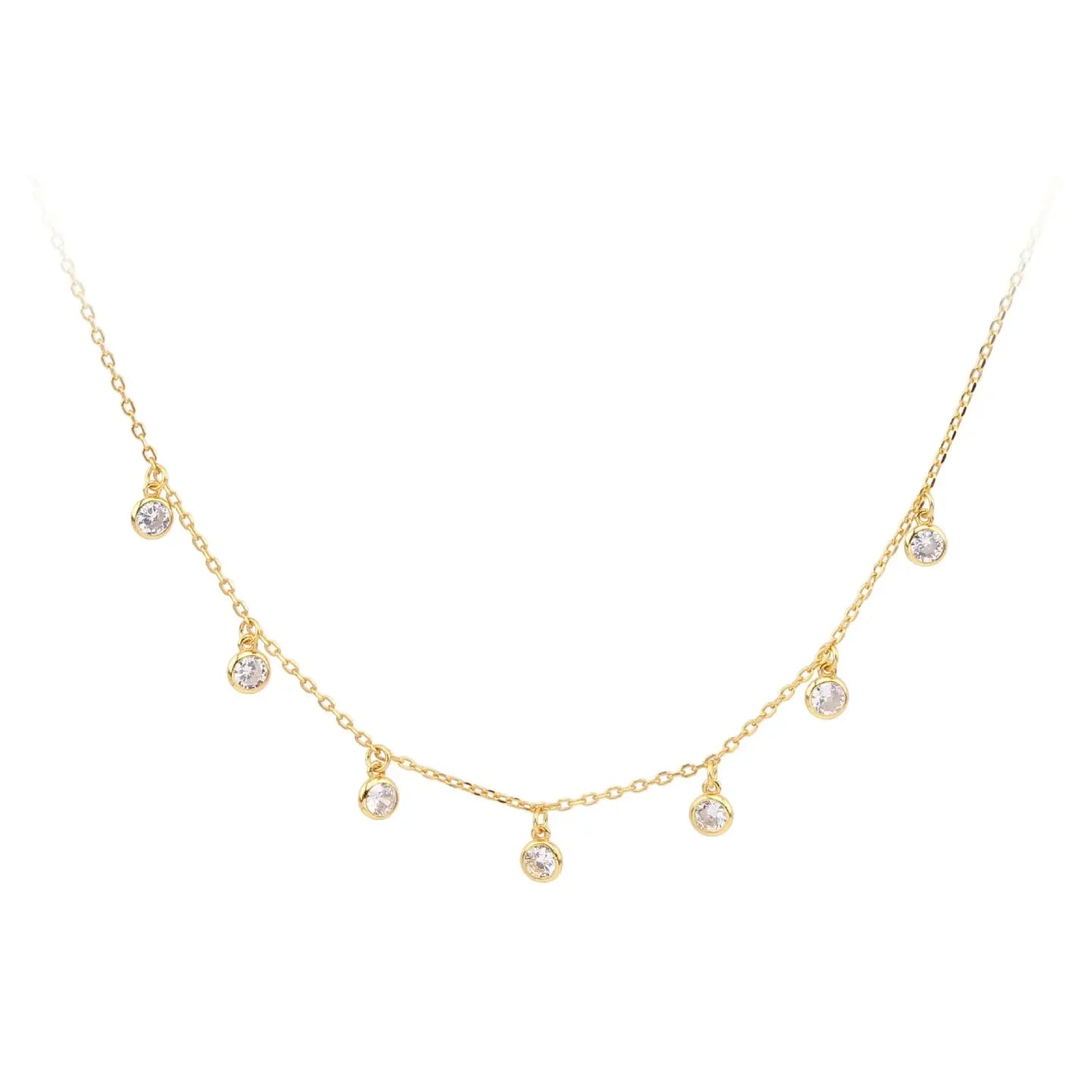 Luxe Multi Round Cubic Zirconia Necklace - Diatoms