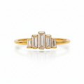 Five Baguette Diamond Ring - Diatoms