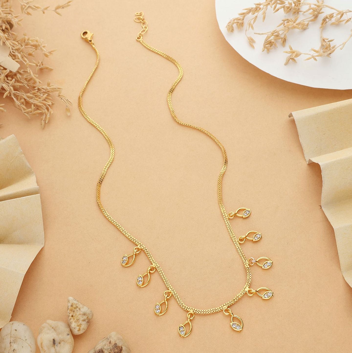 Aumika 9 Diamond Necklace