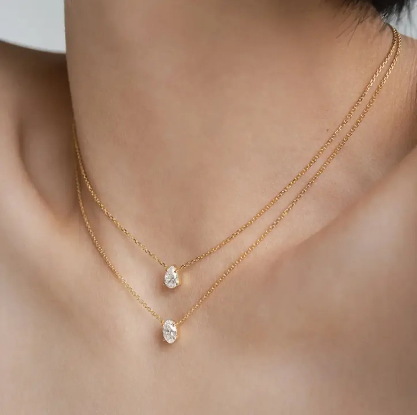Diatoms Romantic Water Droplets Pendant Necklace - Diatoms