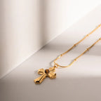 Classic Style Cross Pendant - Diatoms
