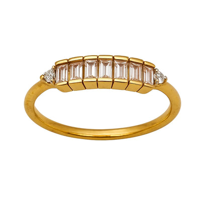 Baguette Cut Diamond Ring - Diatoms