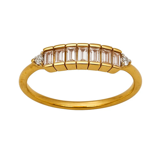 Baguette Cut Diamond Ring - Diatoms