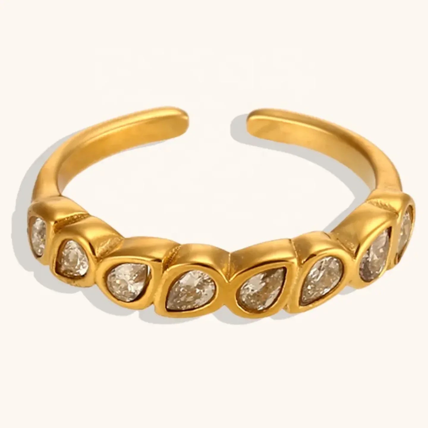 Luxury Dripping Adjustable Ring