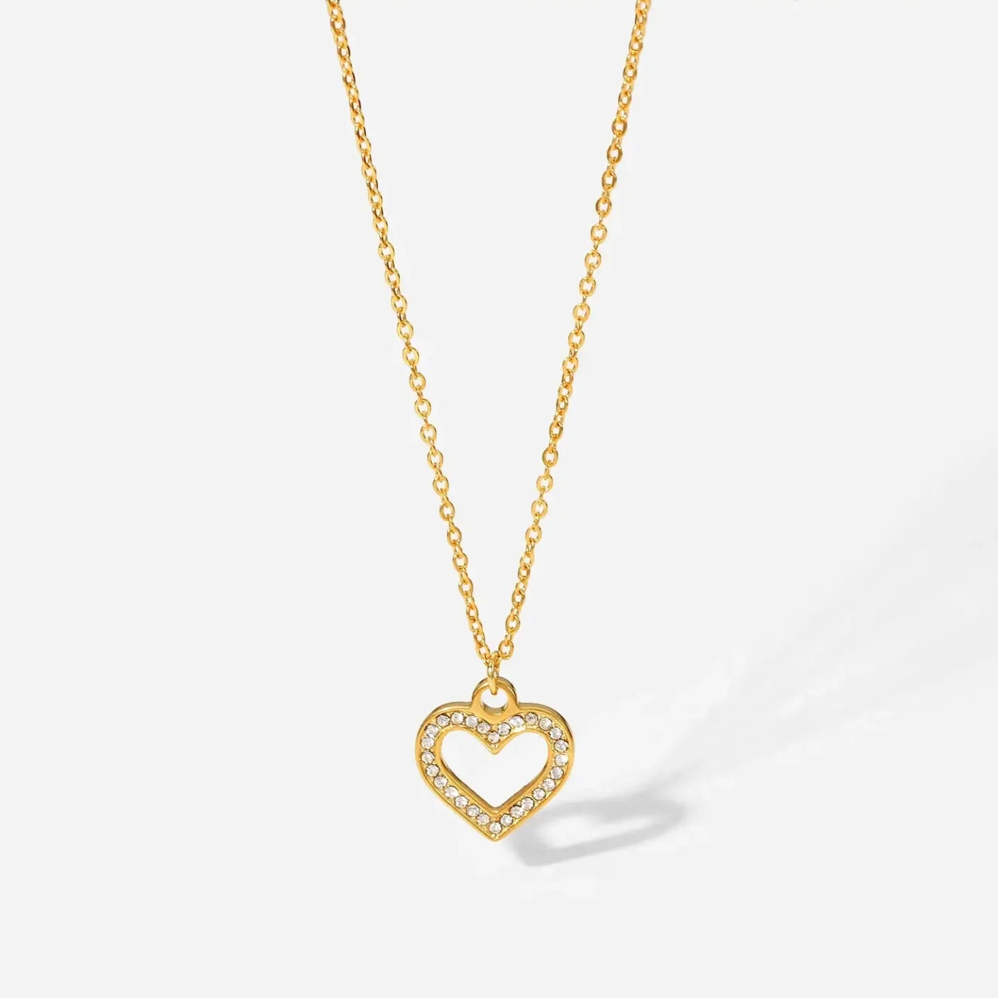 Vintage Diamond Heart Pendant - Diatoms