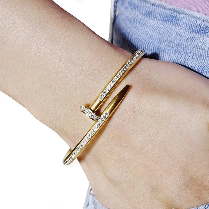 Nail Diamond Bracelet