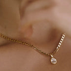 Modern Oval Chain Necklace - Diatoms