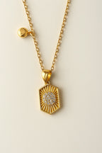 Luxe Gold Sun Ray Necklace - Diatoms