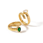 Empress Water Droplets Rings - Diatoms