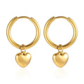 Luxy Small Heart Hoop Earrings - Diatoms