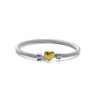 Glamour Goddess Heart Shape Bangle - Diatoms