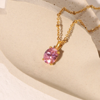 Rose Oval Diamond Necklace