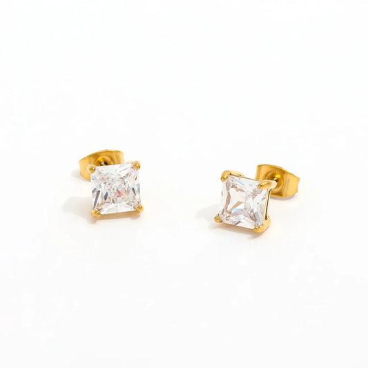 Square Studs - Diatoms