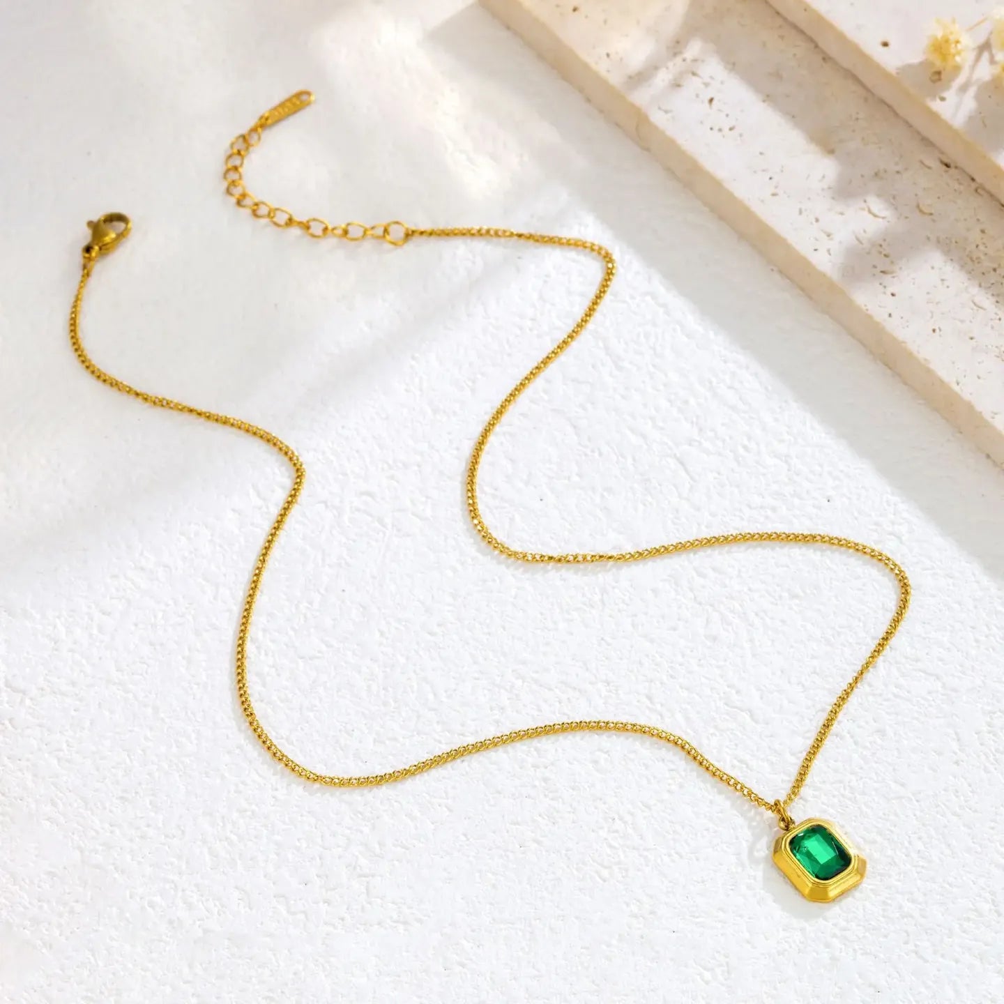 Green Emerald Necklace