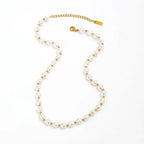 Classic Style Round Necklace - Diatoms