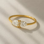 Minimal Classic Diamond Ring - Diatoms