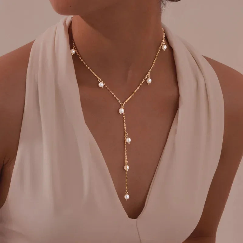 Diatoms Pearl Dew Pendant Necklace - Diatoms