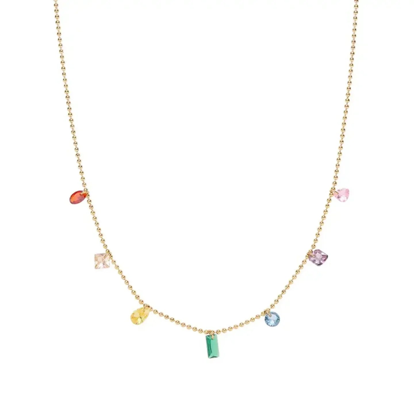 Luxy Rainbow Charming Necklace - Diatoms