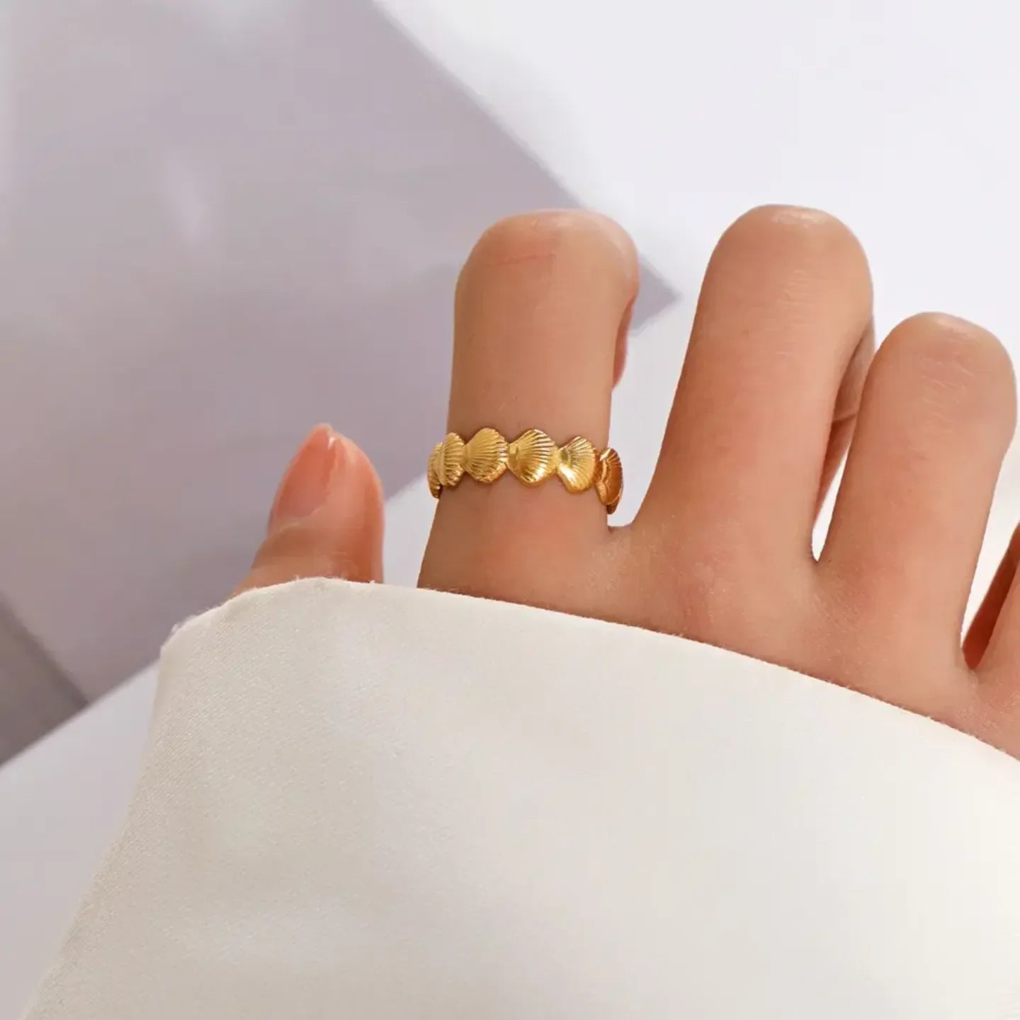 Luxy Sea Shell Ring - Diatoms