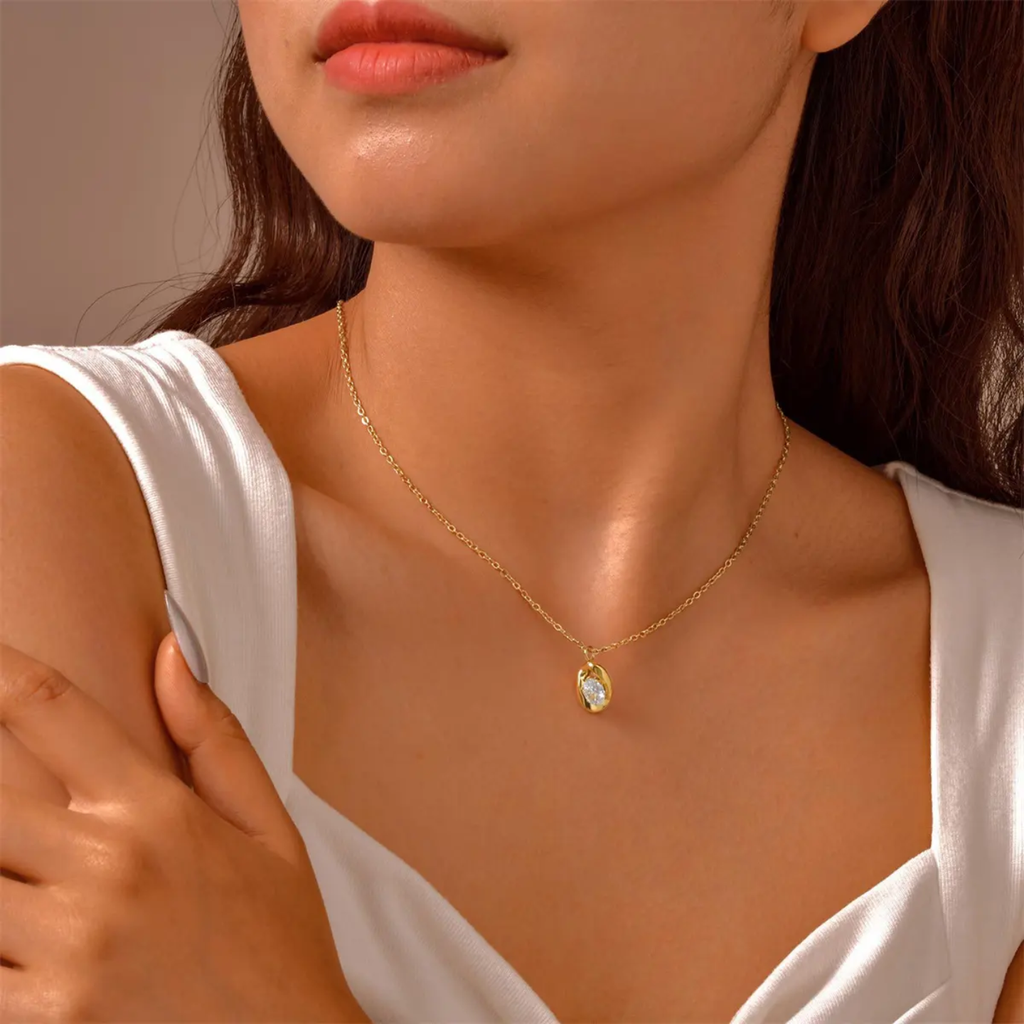 Lumina Water Droplet Necklace