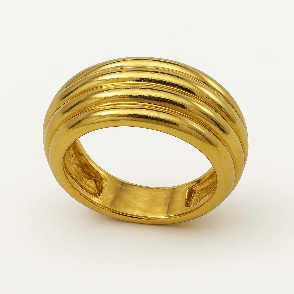 Luxe Chunky Gold Ring - Diatoms