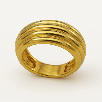 Luxe Chunky Gold Ring - Diatoms
