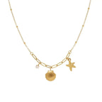 Diamond Starfish Shell Ocean Necklace - Diatoms
