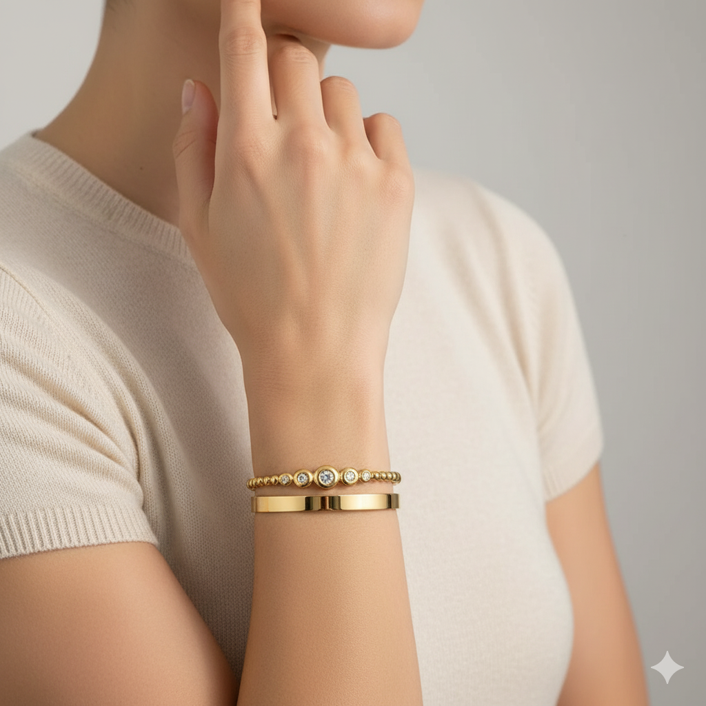 Modern Style Geometric Bangle
