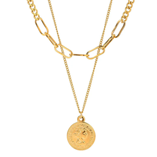 Elizabeth Three Layer Necklace - Diatoms