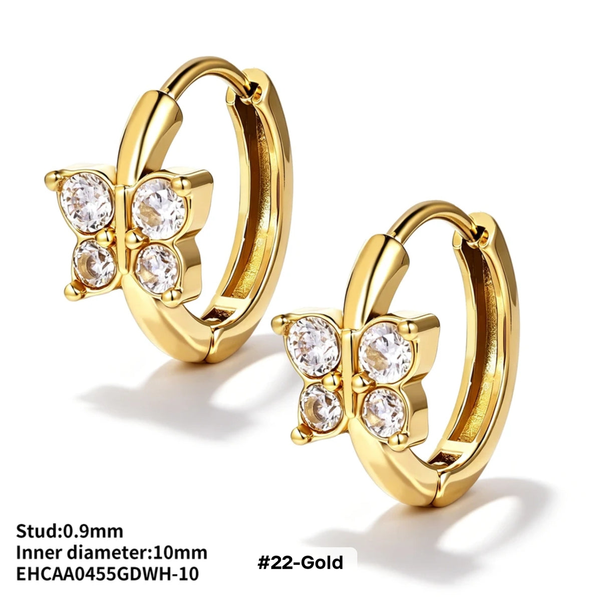 Butterfly Cluster Hoops