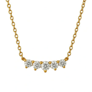 Luxe Five Diamond Necklace