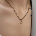 Modern Oval Chain Necklace