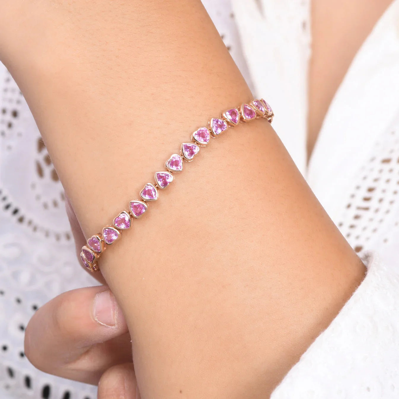 Heart Shape Bracelet - Diatoms