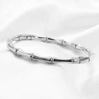 Bamboo Dreams Silver Bracelet - Diatoms