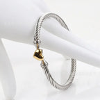 Glamour Goddess Heart Shape Bangle - Diatoms