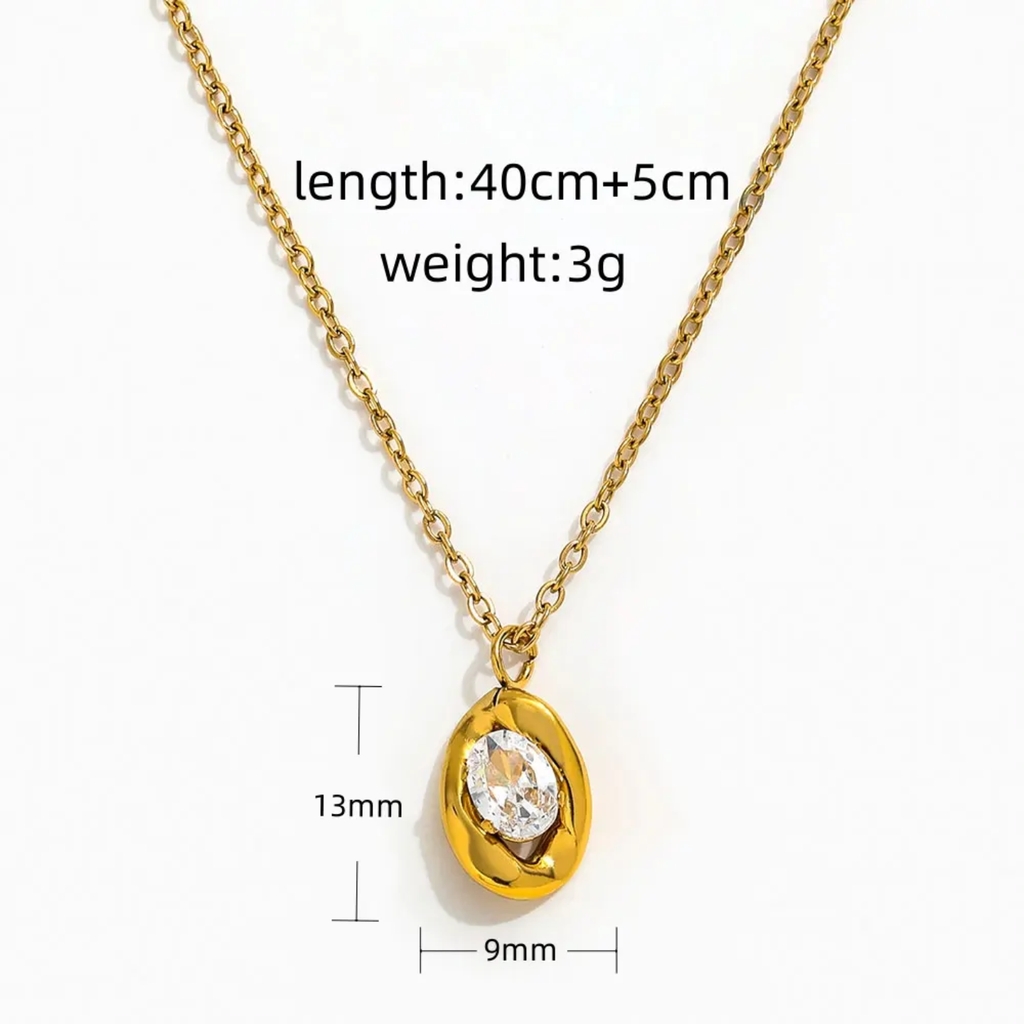 Lumina Water Droplet Necklace