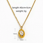 Lumina Water Droplet Necklace