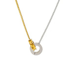 Luxy Interlocking Circle Necklace - Diatoms