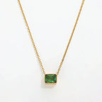 Elegant Green Emerald Necklace