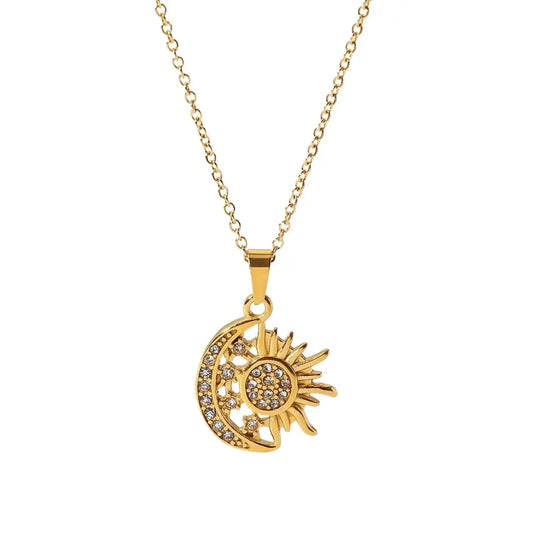 Golden Eclipse Necklace - Diatoms