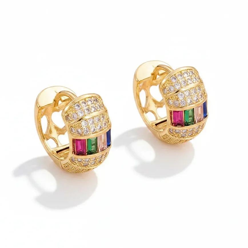 Commute Round Hoop Earrings
