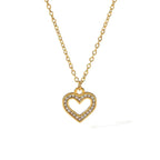 Vintage Diamond Heart Pendant - Diatoms