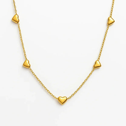 Luxy In Love Heart Chain Necklace - Diatoms
