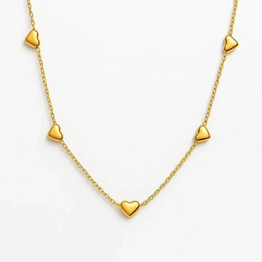 Luxy In Love Heart Chain Necklace - Diatoms