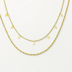 Opulent Aura Gold Chain Necklace - Diatoms